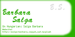 barbara salga business card